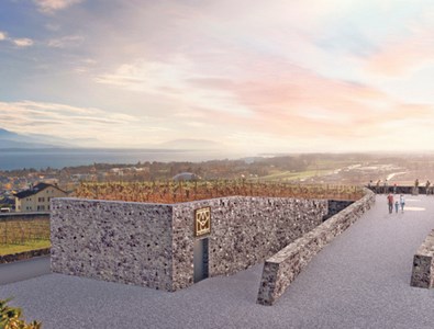 Vue extérieure de la future Maison des vins de La Côte