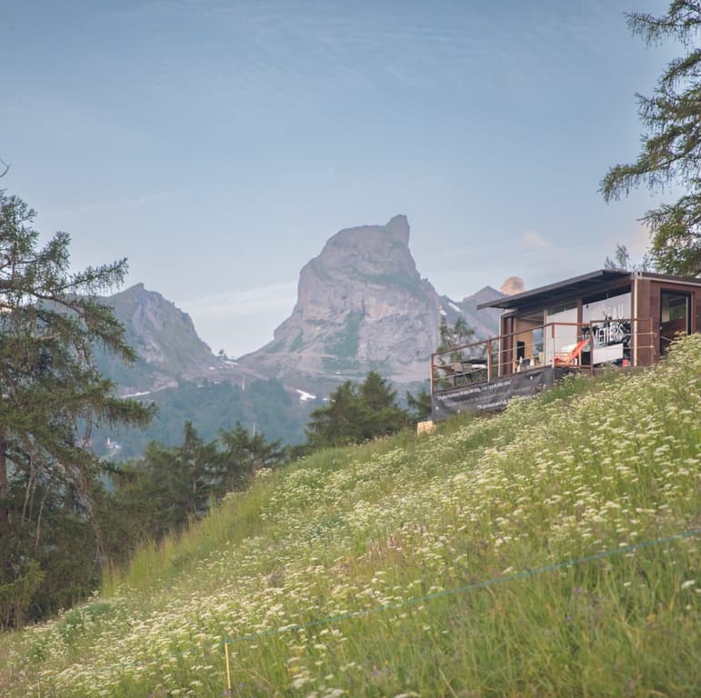 Le CUBE, à l’alpage de Loutze.