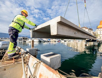 Port Wilson a été construit dans les années 1959-1960 sur le quai éponyme, du nom du président des Etats-Unis Thomas Woodrow Wilson, fondateur de la Société des Nations en 1919