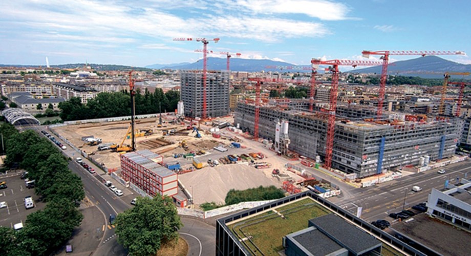 Le chantier de la "Caserne des Vernets"