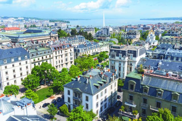 Vue aérienne de l'immeuble