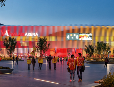 Enjeu principal de ce vaste projet, le futur complexe de glace Valais Arena et ses deux patinoires amenées à prendre le relais de Graben