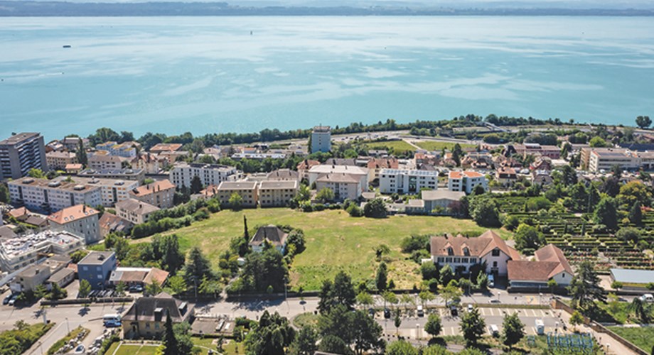 Vue aérienne du terrain qui accueillera 163 logements au cours du second semestre de 2026