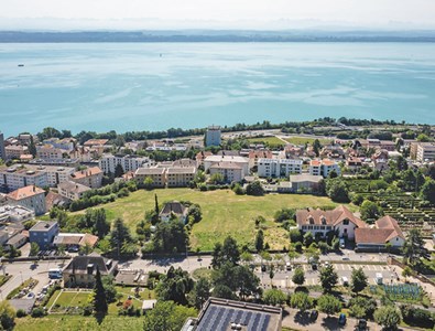 Vue aérienne du terrain qui accueillera 163 logements au cours du second semestre de 2026