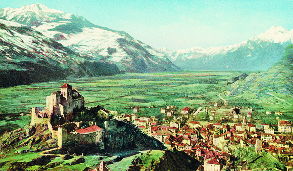 Sion et la vallée du Rhône, vers 1900