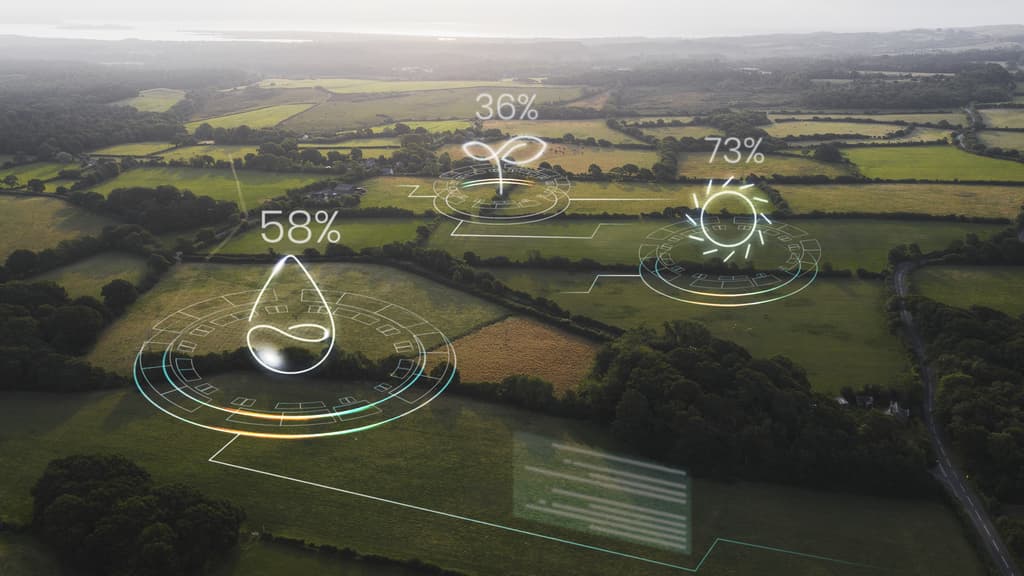 Dans le monde agricole, les solutions IoT prennent la forme de capteurs reliés à Internet pour collecter des mesures environnementales et mécaniques.