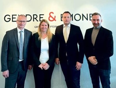 Thomas Steiner, responsable gérance; Céline Brissat, directrice adjointe; Xavier Châtelain, directeur; Constant Salina, responsable PPE.